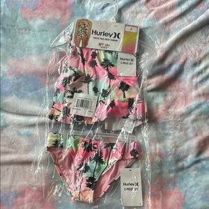 Hurley Youth Tropical Print Bikini Set